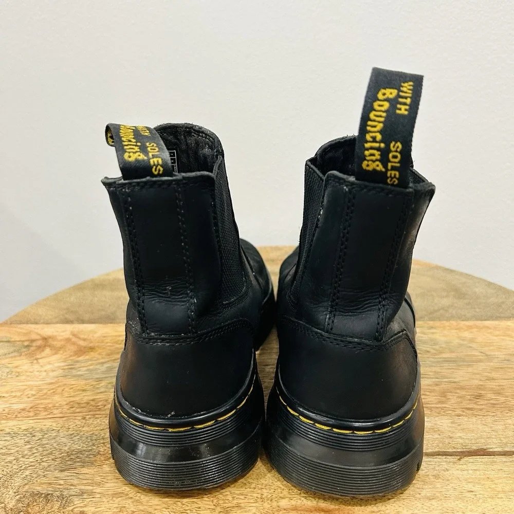 Dr. Martens EMBURY Leather Casual Chelsea Boots Mens 8 Womens 9 EU 41 Black